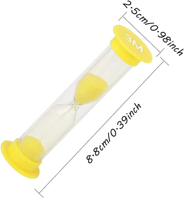 Sandtimer för barn, plast timglas, sand glas leksak sand klocka qd