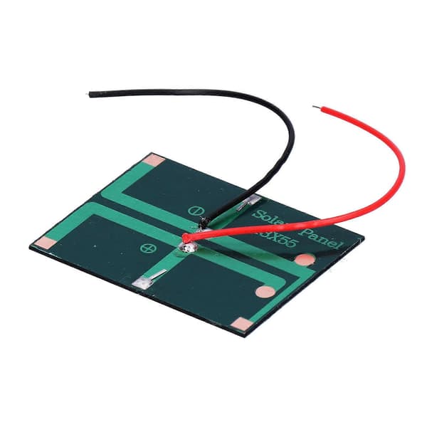 4 stk. solpaneler Høj konverteringsrate Effektivitet Output Solpanel med ledning til belysning 0,4W 1,5V