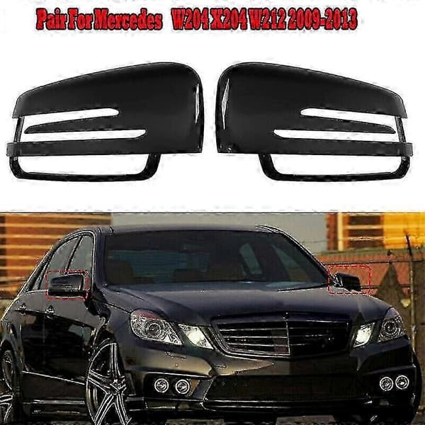 1 par dørside speildeksler sidespeilkapper for - C E S-klasse W204 W212 W221 Cla Gla 2009-2013 GlossP20211224463
