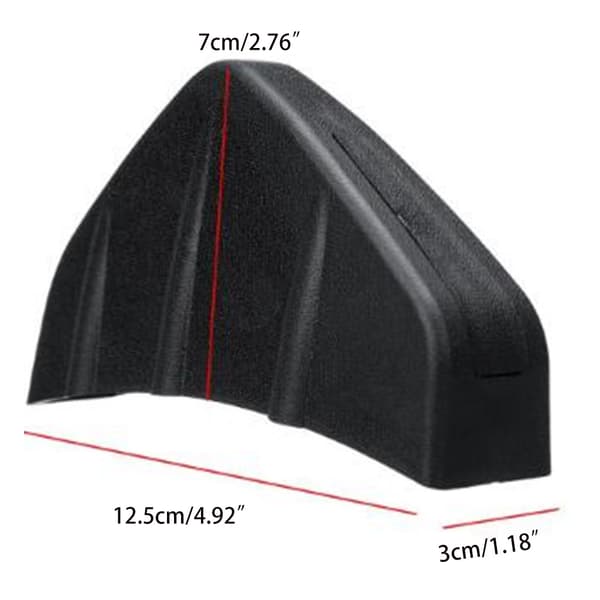 4x H haifinne Diffuser Beskyttelsesdeksel Universal Bil Bakre Støtfanger Cast Dekor Spoiler Water transfer