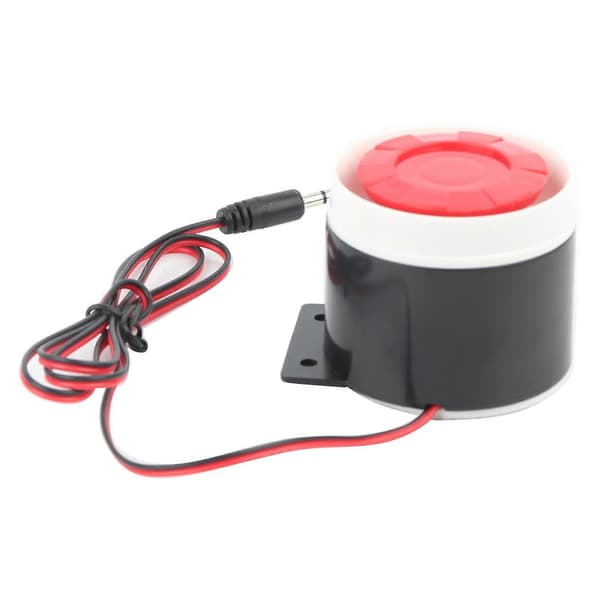 DC 12V Kablet Mini Alarmhorn Hjemmesikkerhed 110 dB Lydalarmsystem