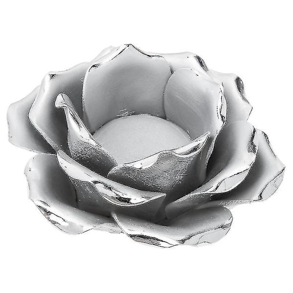 Rosenljusstake Romantisk Blomformad Ljusstake Keramik Ljuskopp