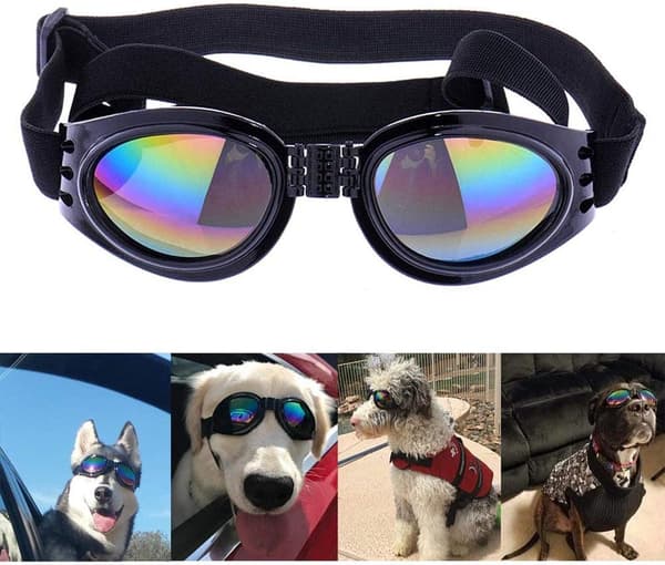 2 stk Stilig Hundebriller Vanntette Vindtette UV-beskyttelse