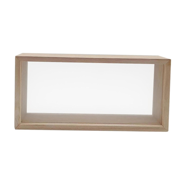 Skuggbox bildram skuggboxar displayfodral ram Light Wood Color 26cmx13cmx5.5cm