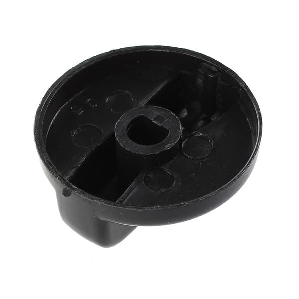 7 stk. 8 mm hul sorte gaskomfur drejeknapper Kompatible til køkkenet black