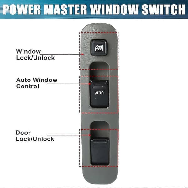 Bilskift til venstre forreste førerside Master Power Window Control Switch til Suzuki Jimny Fj 1998-2015 Carry Kasten 37990-81a01