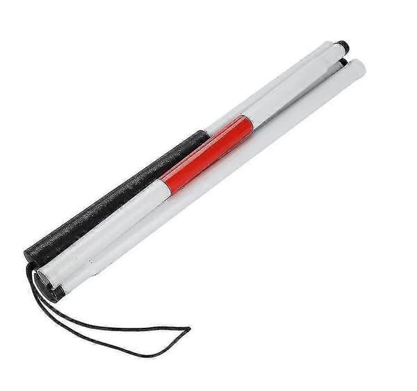 Ghyt Foldbar Stok til Blinde, 124cm 4-sektioner