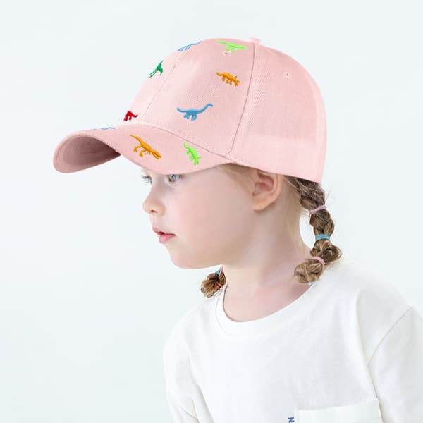 Rosa Barnhatt Dinosaur Baseballkeps Sommar Justerbar