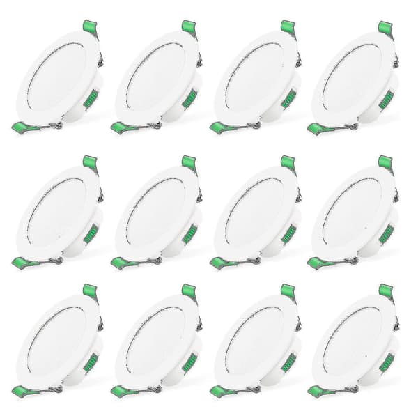 12 stk 7W Hvite LED Nedhengte Taklamper Slanke Spotlys