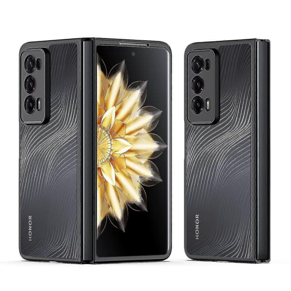 Sammenfoldeligt stødsikkert telefoncover kompatibelt med Honor Magic V2, sort