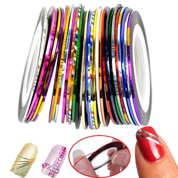 #Neglekunstdekorasjon Striper 60 Neglesticker Wire Neglestiping Tape Line Neglesticker Striping Neglekunst Tips for DIY Negletips#