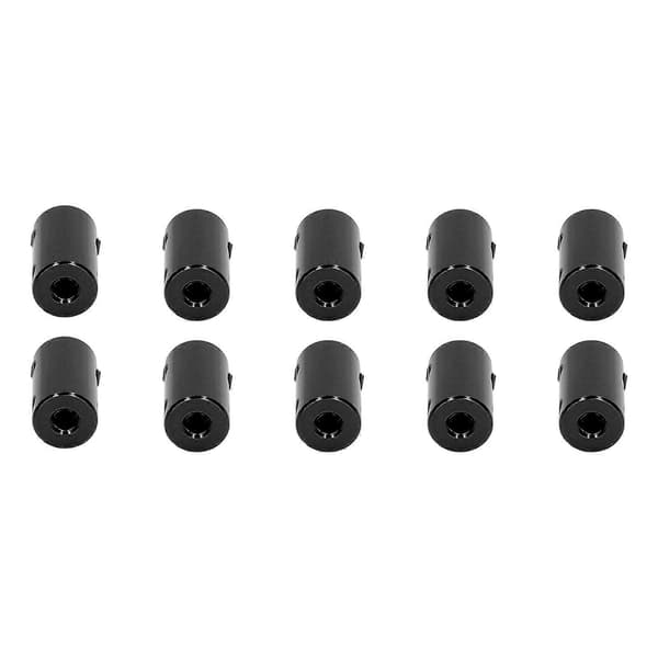 10 stk. akselkobling stepmotor kobling 14 mm diameter 25 mm længde samlingsstik 5x8 mm / 0,2x0,31 tommer sort