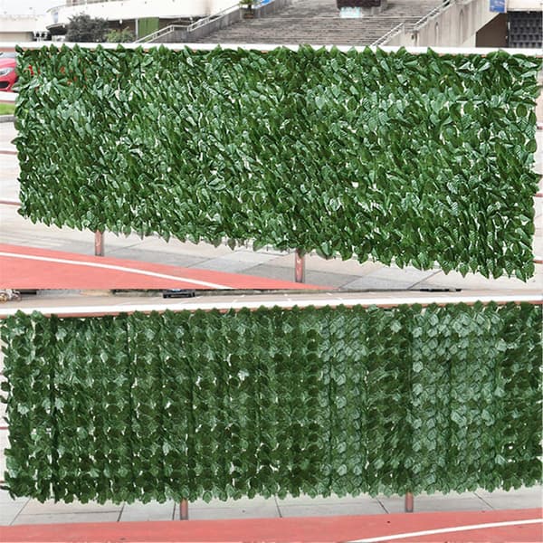 50x100cm Konstgjord Häckblad Rulle Sekretess Sichtskydd Häck Balkong Trädgård Dekor 6