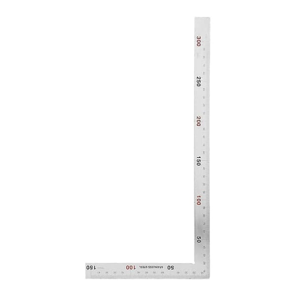 Rustfritt stål 300x150mm 90 graders rettvinklet linjalmåleverktøy (#01)