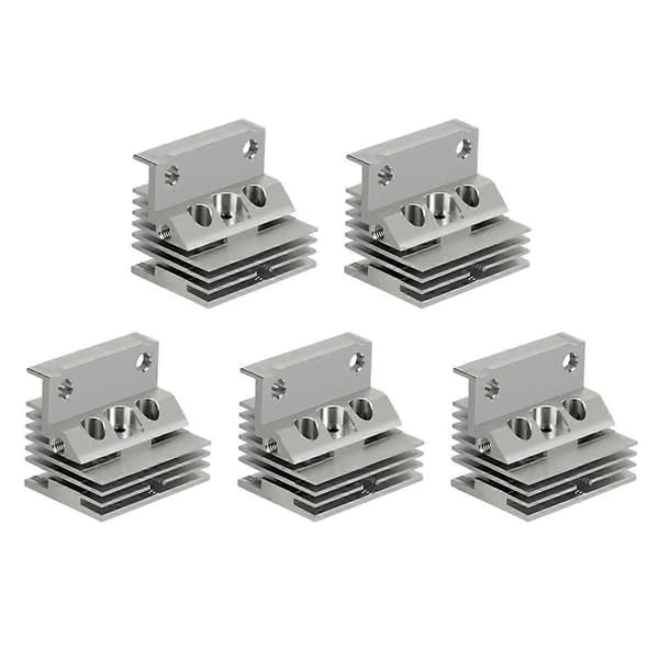 Til K1/K1 MAX Hot End Radiator Kit Metal Radiator til 3D Printer Tilbehør Radiator 5 stk