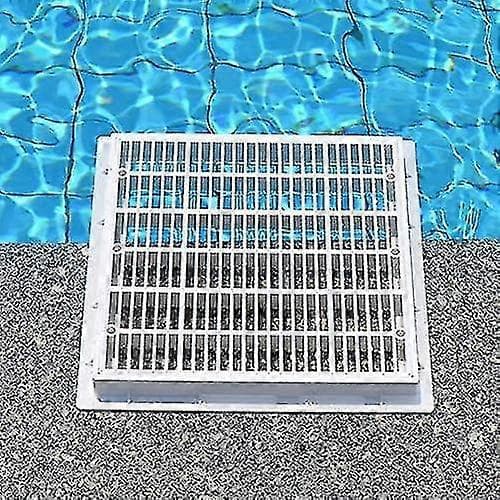 9-tommer Swimming Pool Hovedafløbsgulvplade Kvadratisk Form