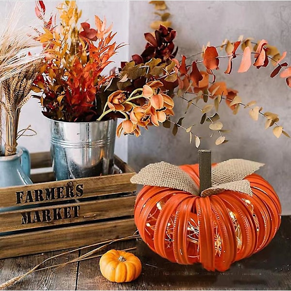 Pumpa lykta Halloween lykta ljus Halloween prydnad Halloween pumpa dekorationer Pumpa statyett för Halloween höst Thanksgiving