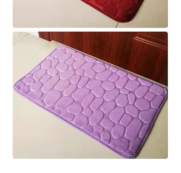 Liukumaton Memory Foam -kylpymatto - Violetti kylpymatto 40*60cm