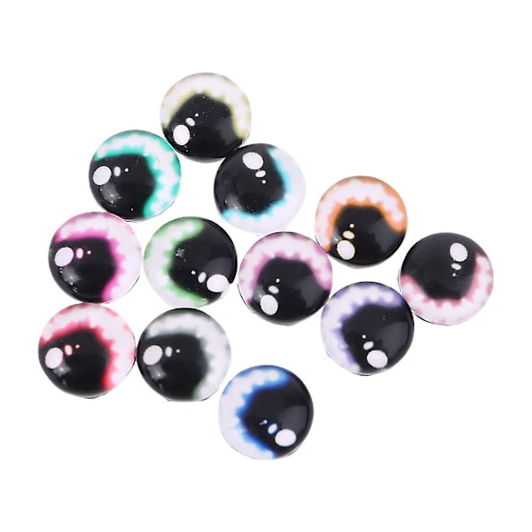 20 st 8/12/18 mm glasögon för dockögon DIY hantverk ögonbollar för dinosaurie djurögon tillbehör handgjorda 12mm