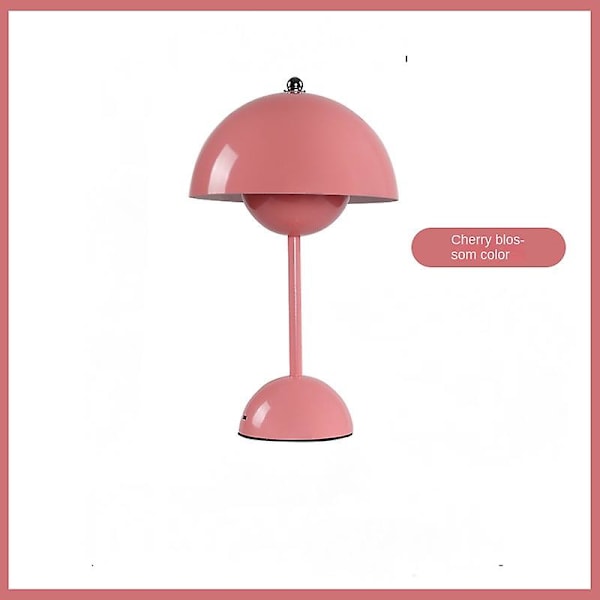 Bordslampa, Eye Caring Led Flowerpot Bordslampa Bärbar för skolan Pink