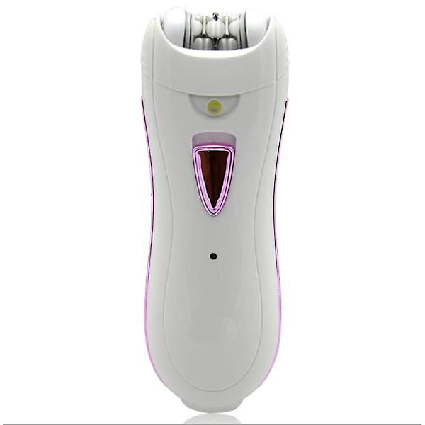 Ansigts-epilator til kvinder - hårfjerningsanordning til ansigt, øjenbryn og intime områder, trådløs med lys