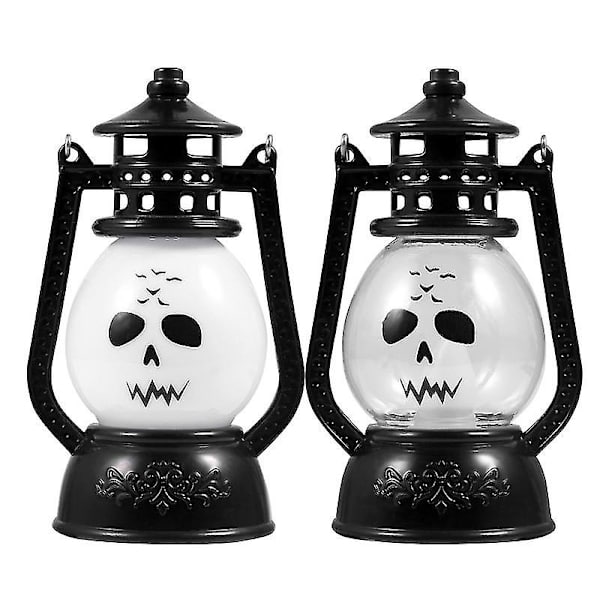 2 stk Halloween-håndtakslamper for Halloween-dekorasjoner