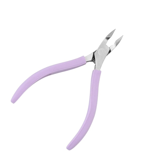 1/2/3/5 Rustfritt stål Neglebåndssaks Anti Sklisikker Silikon Purple 11 x 6.8cm 2Set