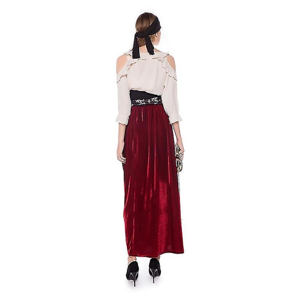 Pirates Of The Caribbean Kostume Elizabeth Cosplay Halloween Udklædning Karnevalskostume til Kvinder L