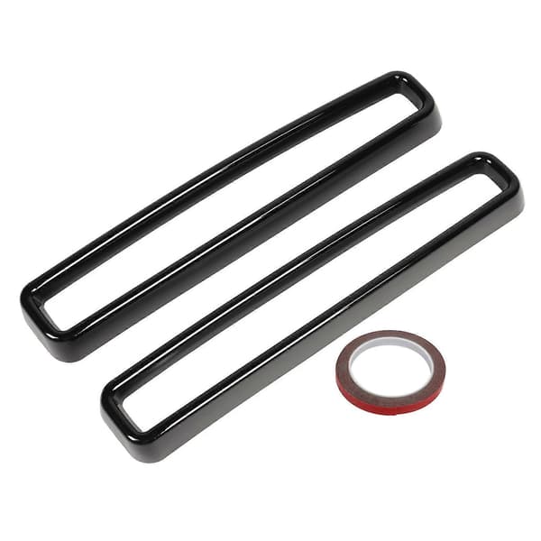 Front Grill Grille Inserts Guards Cover Trim Erstatning til Dodge Challenger 2015 til 2020 Blank Sort