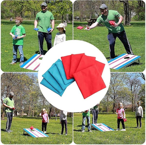 Cornhole-papupussisetti, 16 kpl, maissitäytteiset Cornhole-kangaspussit, harjoitusvälineet ulkokäyttöön