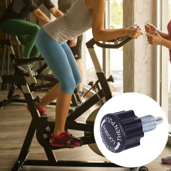 Cykel fjäderknopp bekväm grepp rostfritt stål spinning cykel dra stift skruv ersättningsdelar gym tillbehör Kaesi Black