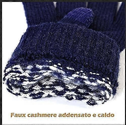 2 Par Acsergery Dame Vinter Touch Screen Handsker Varme Strikkede Termiske Handsker Tykkere Gave