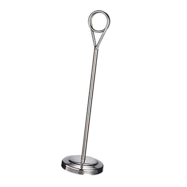 1/2/3/5 Bordnummerholder i rustfrit stål Skiltholder Fotostativ Til Silvery 25cm 1 Pc