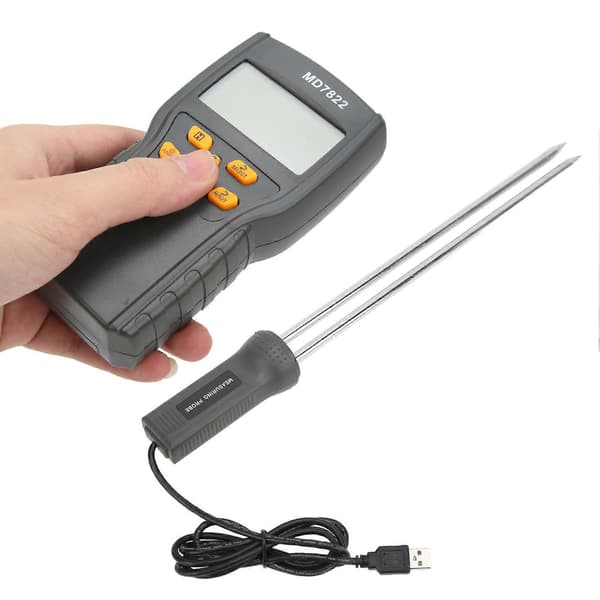 Fuktmätare för spannmål Digital display Elektronisk detektionsmätare för vete ris majs