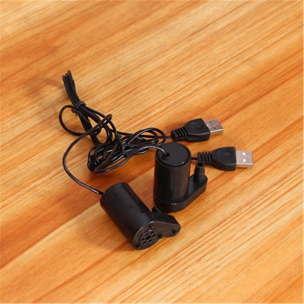 Liten Vattenpump Mini Mute Nedsänkbar Usb 5v 1m Kabel Trädgård Hem Fontän Verktyg Vertical black