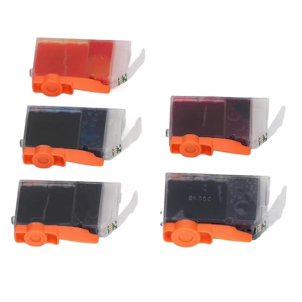 Blækpatroner kompatibel genopfyldningserstatning til PIXMA IP4200 IP4300 IP4500 printer 5 farver (PGI-5BK CLI-8BK C M Y)