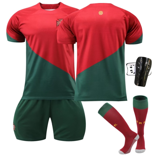 Portugal VM hjemmebanetrøje nr. 7 Ronaldo, børnetrøje Inget nr+str+sky Kis 20（110-120CM）