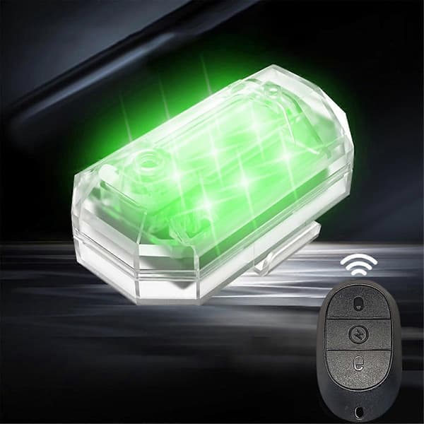 4 stk. fly-strobelys Micro-USB-lading M3 blinklys vanntett 3,7V 350mAh høy lysstyrke