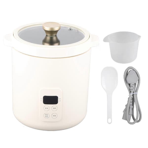 1,2L Mini Riskokare 1-2 Personer Multifunktionell Elektrisk Riskokare Soppkokare