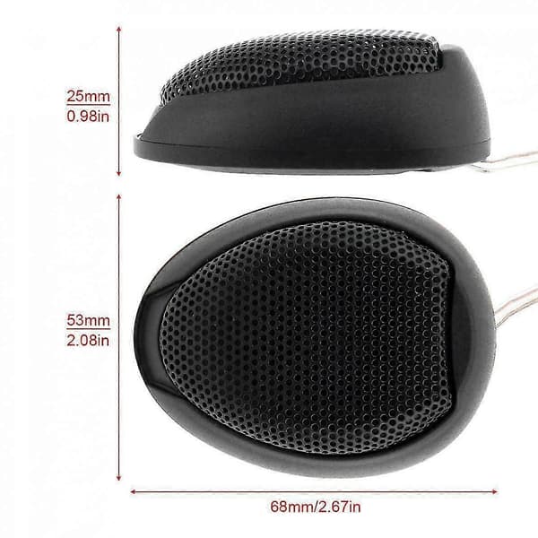 Universal Bilstereo Høyttalere Audio 1000w Dome Diskanthøyttalere Super Høy Lyd Svart
