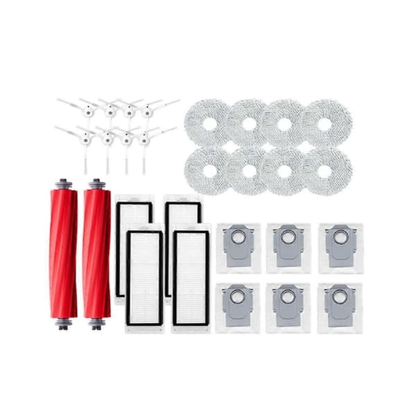 Til Q / P10 A7400RR Robotstøvsuger Hovedsidebørste Hepa Filter Moppeklude Støvpose Reservedele