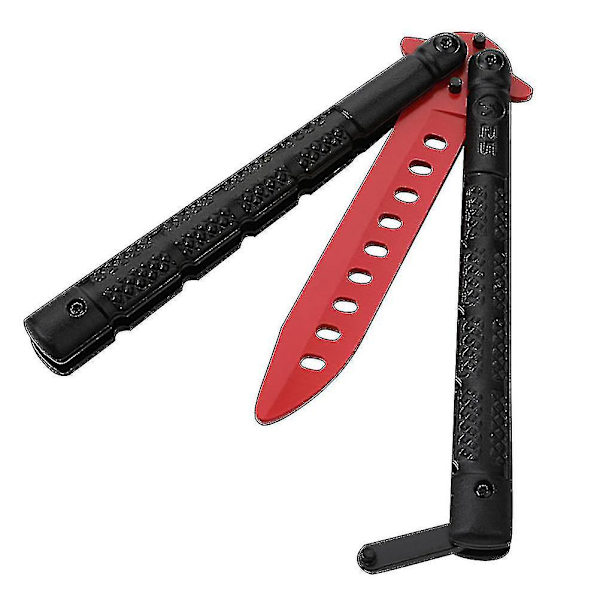 1 stk. Stump Balisong Bærbar Sikker Holdbar Kedelig Balisong Øvelses Trænings Cutter Balisong Træner