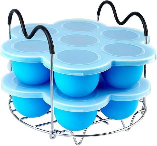 3 stk. Silikon Egg Bites Former og Dampskipsrist for Instant Pot Tilbehør Gave