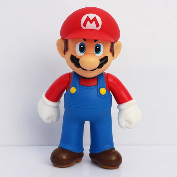 Super-Mario Actionfigurer Leksaker Bärbara och Lätta Figurer Prydnader för Barn Pojkar Flickor Födelsedagspresenter 3pcs