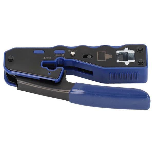 RJ45 Crimping Tool Sæt Trådcrimper Kabelstripper med 50 stk. RJ-stiksæt til netværk