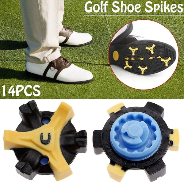 Kaesi 14 stk. Golfsko Spikes Hurtig Twist Skrue Knopper Champ Cleat Udskiftning