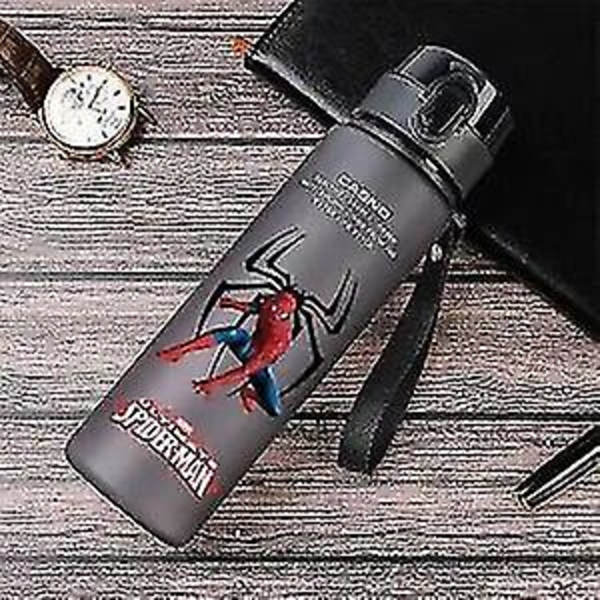Spiderman Hulk Anime Vattenflaska Iron Man Captain America Pojkar Cartoon Plast Drickkoppar Barn Vuxna Vattenglas 560ml 15