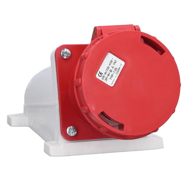 Industriel stik IP67 Vandtæt luftfartsstik 5 PIN 63A 220-415V til fabrik