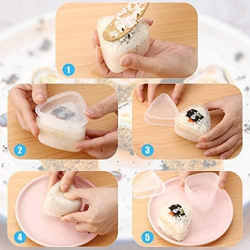 3 Japanske Sushiformer Nigiri Sushi-sett, Trekant Sushi Pr