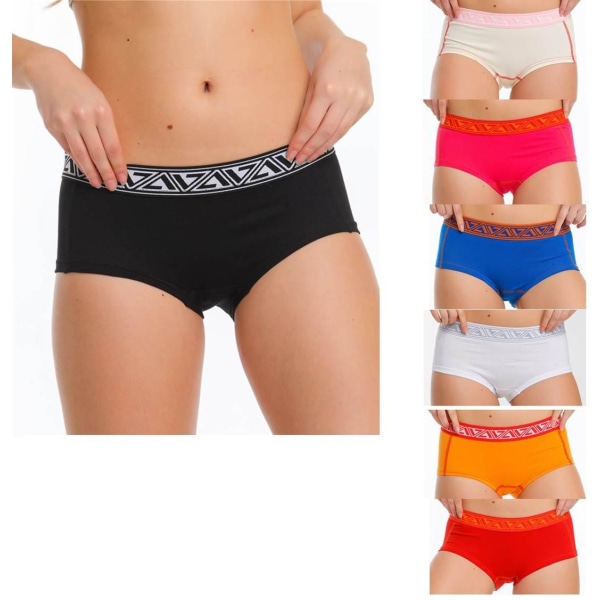 7 Pack Högtaberg Boxer Troor-Hipter MultiColor S